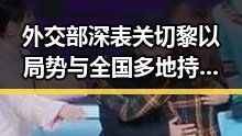 外交部深表关切黎以局势与全国多地持续强降雨带来的双重考验